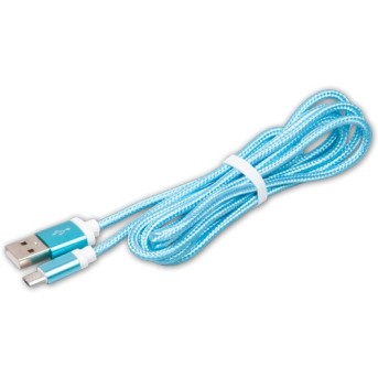 Кабель Ritmix RCC-311 MicroUSB-USB голубой - Metoo (1)
