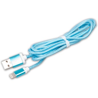 Кабель Ritmix RCC-321 Lightning 8pin-USB голубой - Metoo (1)