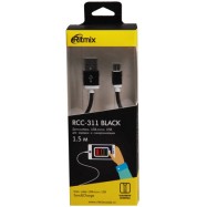 Кабель Ritmix RCC-311 MicroUSB-USB черный