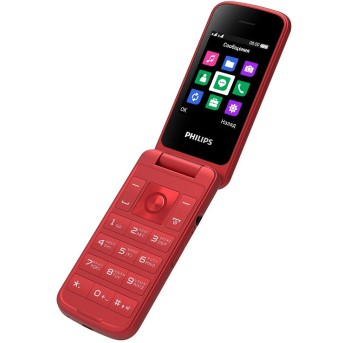 Мобильный телефон Philips Xenium E255 красный - Metoo (1)
