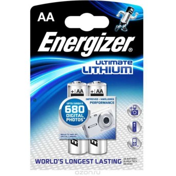 Элемент питания Energizer FR6 AA LITIUM 2 штуки в блистере - Metoo (1)