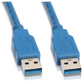 Кабель USB 3.0 Pro Cablexpert CCP-USB3-AMAM-6, AM/<wbr>AM, 1.8м, экран, синий, пакет - Metoo (1)