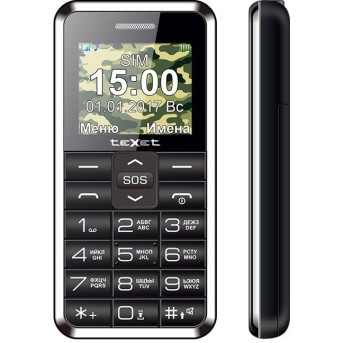 Мобильный телефон Texet TM-101 черный - Metoo (1)