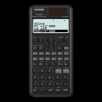 Калькулятор финансовый CASIO FC-200V-2-W-ET - Metoo (1)