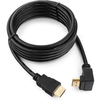 Кабель HDMI Cablexpert CC-HDMI490-10, 3.0м, v1.4, 19M/<wbr>19M, углов. разъем, черный, позол.разъемы - Metoo (1)
