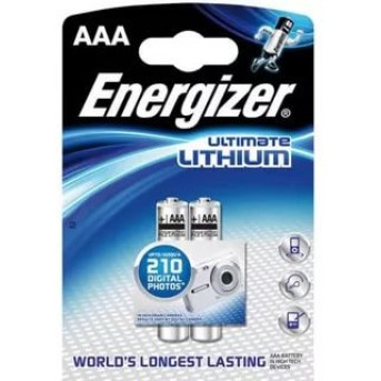 Элемент питания FR03 AAA Energizer Lithium 2 штуки в блистере. - Metoo (1)