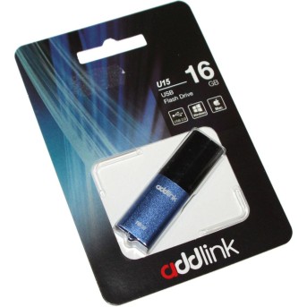 USB Флеш 16GB 2.0 Addlink ad16GBU15B2 синий - Metoo (1)