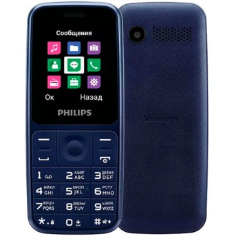 Мобильный телефон Philips E125 синий - Metoo (1)