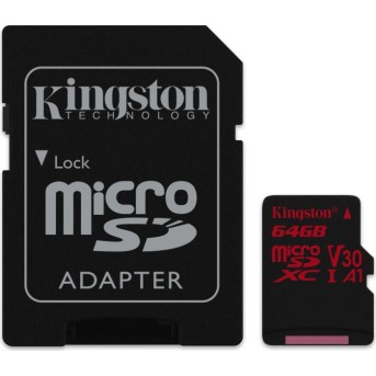 Карта памяти microSD 64Gb Kingston SDCR - Metoo (1)