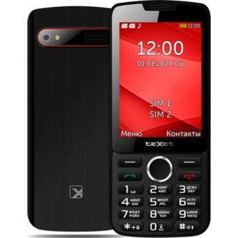 Мобильный телефон Texet TM-308 черный-красный - Metoo (1)