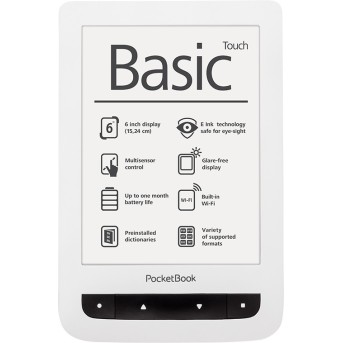 Электронная книга PocketBook PB624-D-CIS Белая - Metoo (1)