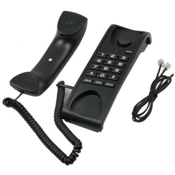 Телефон проводной Ritmix RT-007 черный - Metoo (1)