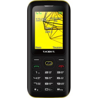 Мобильный телефон Texet TM-517R черный-желтый - Metoo (1)