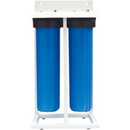 Фильтр воды двойной на раме, высокой производительности BRL02LS (БигБлю), диаметр соединения 25мм