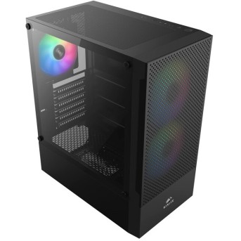 Корпус Wintek Shadow PRO 801 B-M TG, ATX, USB 1*3.0/<wbr>2*2.0, HD-Audio+Mic, 2*14cm+1*12cm ARGB fan (без контроллера), чёрный - Metoo (3)