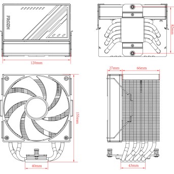 Вентилятор для процессора ID-COOLING FROZN A610 ARGB - Metoo (3)