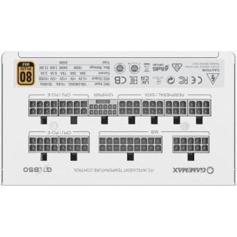 Блок питания Gamemax GX-850 PRO WH (ATX3.0 PCIe5.0), 80+ Gold - Metoo (8)