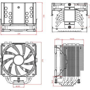 Вентилятор для процессора ID-COOLING SE-226-XT BLACK - Metoo (3)