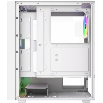 Корпус Wintek Moon PS195-5-W TG, ATX/<wbr>Micro ATX, USB 1*3.0/<wbr>2*2.0, 0,45mm, 4*12cm RGB fan, White - Metoo (7)