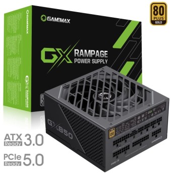Блок питания Gamemax GX-850 PRO BK (ATX3.0 PCIe5.0), 80+ Gold - Metoo (2)