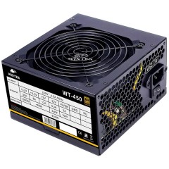 Блок питания Wintek WT-450, 450W, APFC, 20+4, 1*P8 (4+4), 1*P6+2, 4*SATA, 2*MOLEX, 80+ Bronze, black