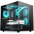 Корпус Wintek Cube Pro V909-B TG, ATX, USB 1*3.0/<wbr>2*2.0, 5*12cm ARGB PWM (контр. + пульт д/<wbr>у), чёрный - Metoo (1)