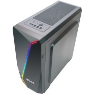 Корпус Wintek Arrow K163 TG, ATX/Micro ATX, USB 1*3.0/2*2.0, 0,55mm, RGB strip, 1*12cm SR Rainbow fan
