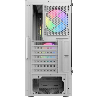 Корпус Wintek Shadow PRO 801 W-M TG, ATX, USB 1*3.0/<wbr>2*2.0, HD-Audio+Mic, 2*14cm+1*12cm ARGB fan (без контроллера), белый - Metoo (6)