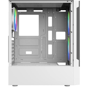 Корпус Wintek Shadow PRO 801 W-M TG, ATX, USB 1*3.0/<wbr>2*2.0, HD-Audio+Mic, 2*14cm+1*12cm ARGB fan (без контроллера), белый - Metoo (4)