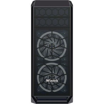 Корпус Wintek Wisdom K165 TG, ATX/<wbr>Micro ATX, USB 1*3.0/<wbr>2*2.0, 0,55 mm, 2*12cm DR RGB Fan - Metoo (3)