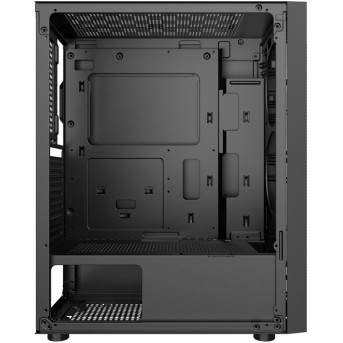 Корпус Wintek Flame-V3 I218-B TG, ATX/<wbr>Micro ATX, USB 1*3.0/<wbr>1*2.0, 0.5mm, 1*12cm RGB, чёрный - Metoo (4)