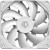 Вентилятор для корпуса ID-COOLING TF-12025-PRO WHITE - Metoo (6)