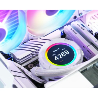 Водяное охлаждение для процессора ID-COOLING SL240 XE WHITE - Metoo (4)