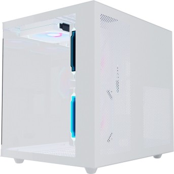 Корпус Wintek Aquarium H101-W TG, mATX, USB 1*3.0/<wbr>1*2.0, 5*12cm ARGB PWM (контр. + пульт д/<wbr>у), белый - Metoo (5)