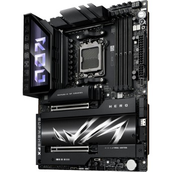 Материнская плата ASUS ROG CROSSHAIR X870E HERO AM5 4xDDR5 4xSATA Raid 4xM.2 10xUSB ATX - Metoo (10)