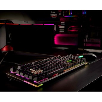 Игровая Клавиатура MSI Vigor GK80 CR RU USB 2.0/<wbr>104клавиши/<wbr>переключатели CHERRY MX RGB Red/<wbr>кабель 2м - Metoo (7)