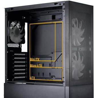 Корпус Lian Li Lancool 205 Mesh CB ATX/<wbr>m-ATX/<wbr>mITX TYPE-C G99.OE764CX.00 Black - Metoo (3)