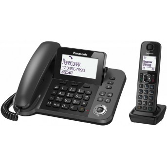 Радиотелефон PANASONIC KX-TGF310 (RUM) Черный металлик - Metoo (1)