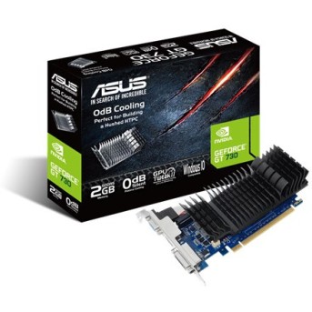 Видеокарта ASUS GeForce GT730 2Gb 64bit GDDR5 902/<wbr>1605 DVI HDMI HDCP PCI-E GT730-SL-2GD5-BRK-E - Metoo (1)