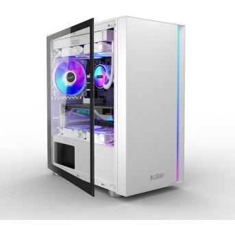 Корпус PCCooler mATX/<wbr>ITX USB3.0, 2xUSB2.0 White - Metoo (4)
