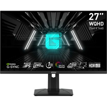 Монитор 27" MSI G274QPX Rapid IPS 2560x1440 240Hz 1ms 400cd/m 100млн:1 1xDP 2xHDMI 1xUSB-C в Metoo.kz - Metoo (1)