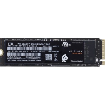 Твердотельный накопитель 1000GB SSD WD BLACK SN850X M.2 2280 NVMe R7300Mb/s W6300MB/s WDS100T2X0E в Metoo.kz - Metoo (2)