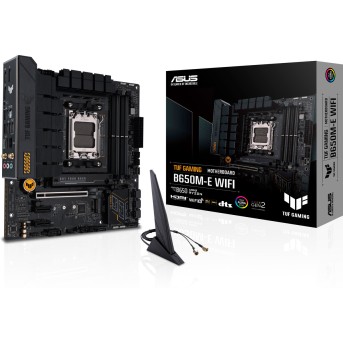Материнская плата ASUS TUF GAMING B650M-E WIFI AM5 4xDDR5 4xSATA3 RAID 2xM.2 2xDP HDMI mATX - Metoo (2)