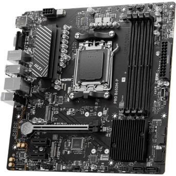 Материнская плата MSI PRO B650M-P AM5 4xDDR5 4xSATA3 RAID 2xM.2 HDMI DP mATX - Metoo (4)