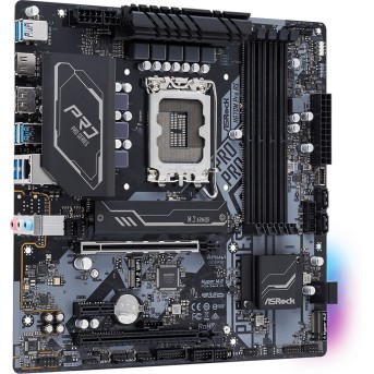 Материнская плата ASRock H670M PRO RS LGA1700 4xDDR4 4xSATA RAID 3xM.2 HDMI DP mATX - Metoo (3)