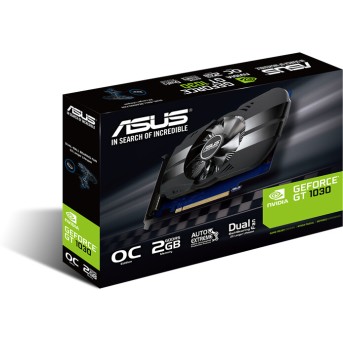 Видеокарта ASUS GeForce GT1030 Phoenix Fan OC Edition 2GB 64 bit DVIx1 HDMIx1 DDR5 PH-GT1030-O2G - Metoo (5)