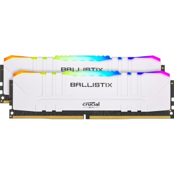 Оперативная память 32GB KIT (2x16Gb) DDR4 3600 MT/<wbr>s Crucial Ballistix White RGB BL2K16G36C16U4WL - Metoo (1)