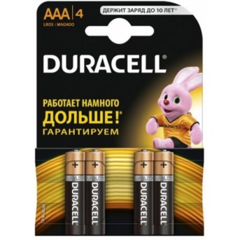 Батарейки Duracell Basic ААА 4 штуки (81545421) - Metoo (1)