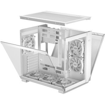 Корпус PCCooler ATX/<wbr>MATX/<wbr>ITX USB3.1 Gen 2 Type-C, USB3.0, USB2.0 White - Metoo (3)
