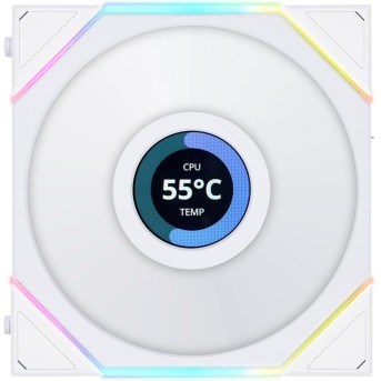 Вентилятор для корпуса Lian Li UNI FAN TL LCD 120 ARGB 3x120mm with Controller White 12TLLCD3W - Metoo (5)